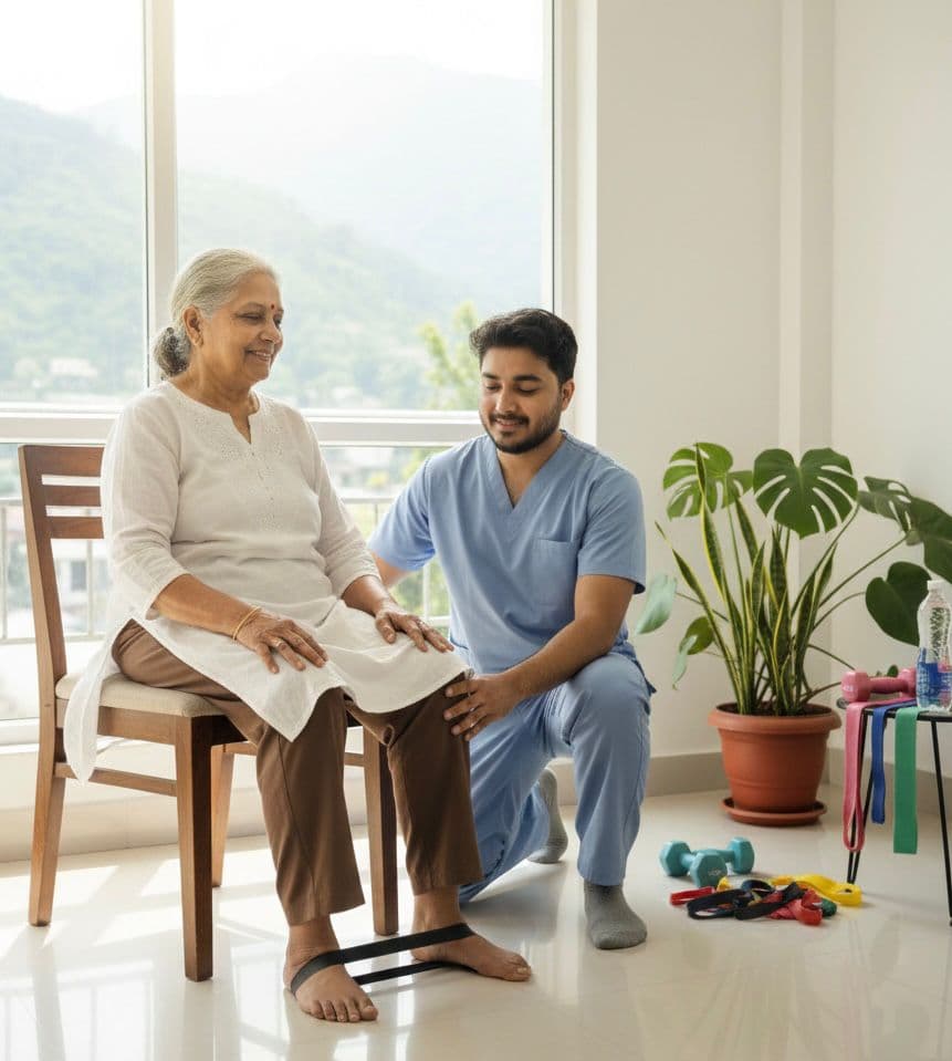 Home Physiotherapy — physiotherapy treatment in Rishikesh